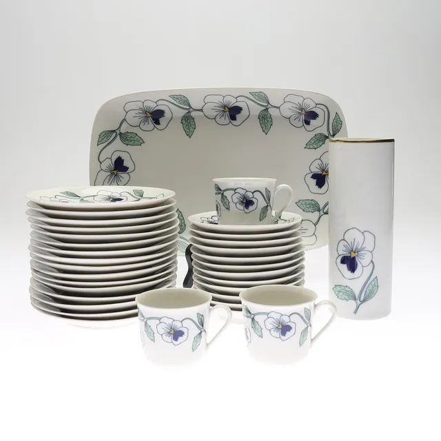 SYLVIA LEUCHOVIUS. kaffeservis, 50 delar, porslin, Rörstrand, 1900-talets andra hälft.