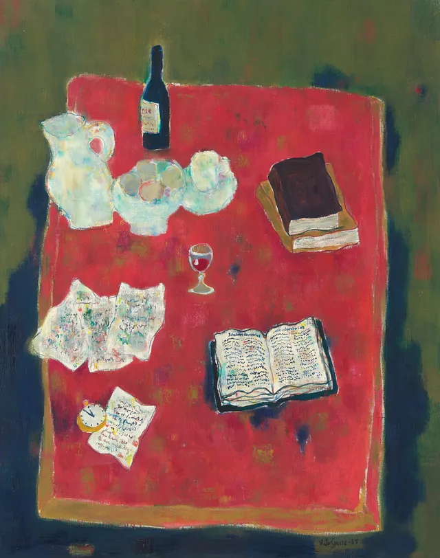 Sparre, Victor — "Rødt bord. Ting" 1985