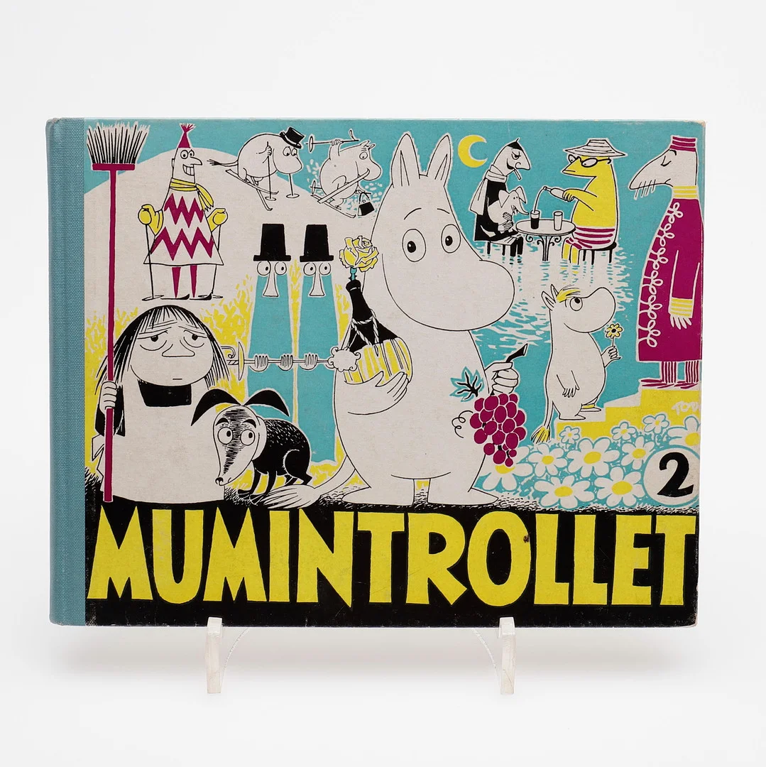 BARNBOK. ETT BRA EXEMPLAR AV TOVE JANSSONS MUMINTROLLET N: 2 . — Books — Crafoord Auktioner Lund