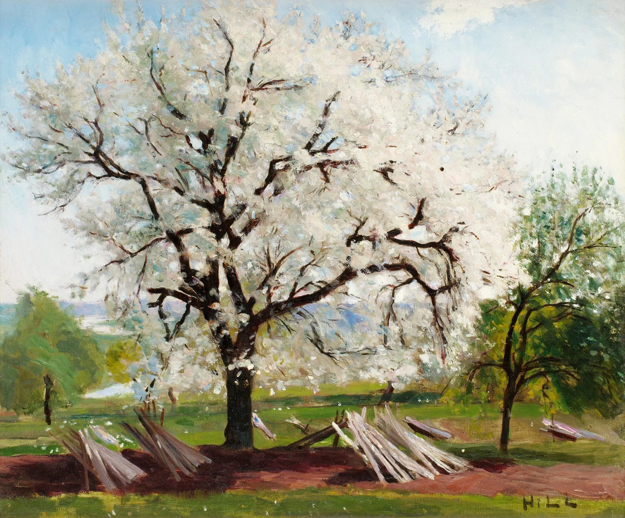 Carl Fredrik Hill, "Det blommande fruktträdet". — Bukowskis