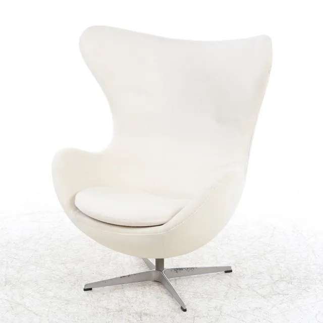 ARNE JACOBSEN. FÅTÖLJ, 'Ägget', Fritz Hansen.