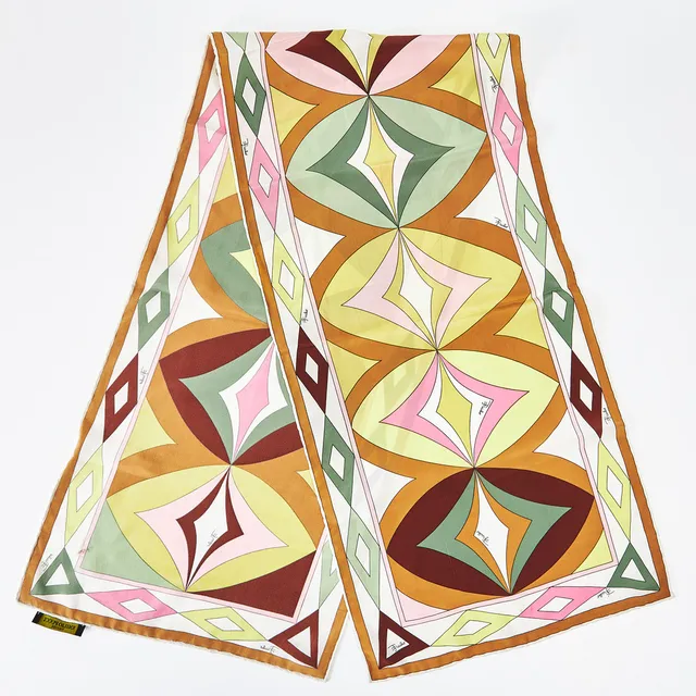 EMILIO PUCCI, scarf, siden, polykroma färger, etikettmärkt EMILIO PUCCI , FIRENZE.