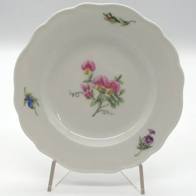 MEISSEN. TELLER "BUNTE BLUME" 2. WAHL. D. 16 CM, 1860-1924.