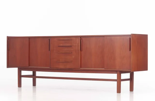 Low teak sideboard, 1960s