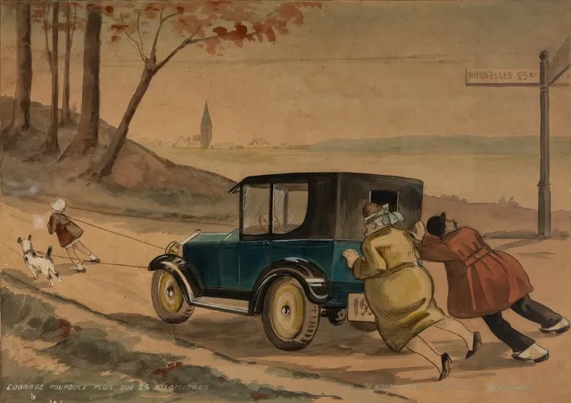 UNBEKANNTER KÜNSTLER. Si nous avions acheté une Chrysler.