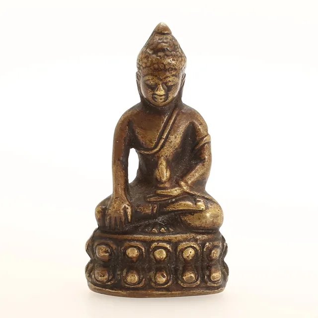 BUDDHA, miniatyr, metall, Kina.