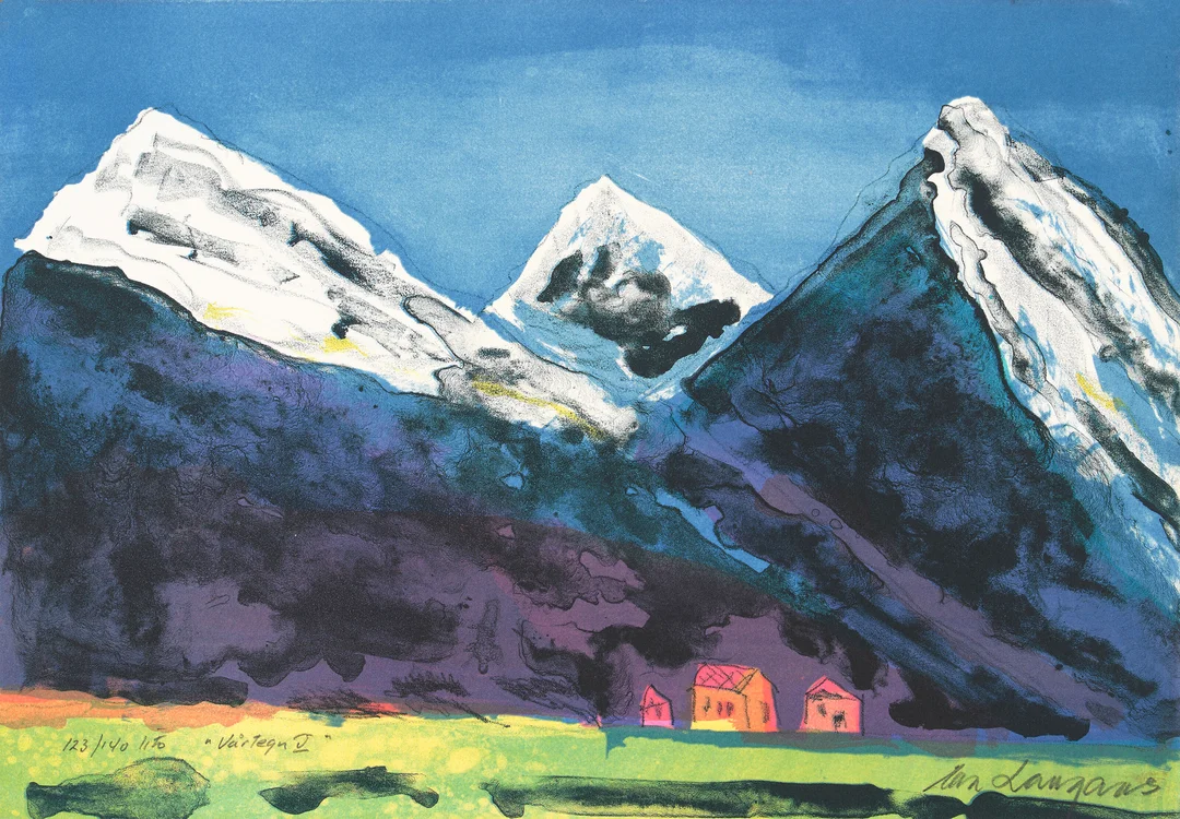 Langaas, Eva — "Vårtegn V" — Kunst/Grafikk — Blomqvist