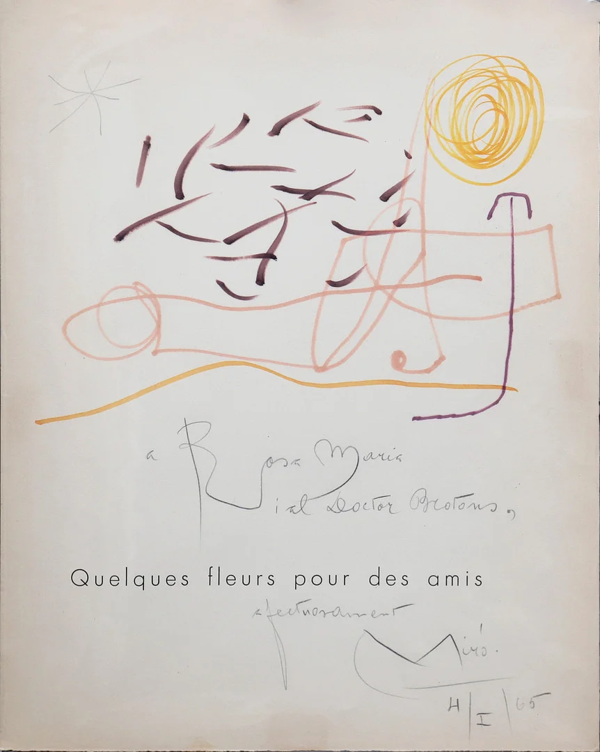 JOAN MIRÓ. Untitled. — Drawings — Balclis