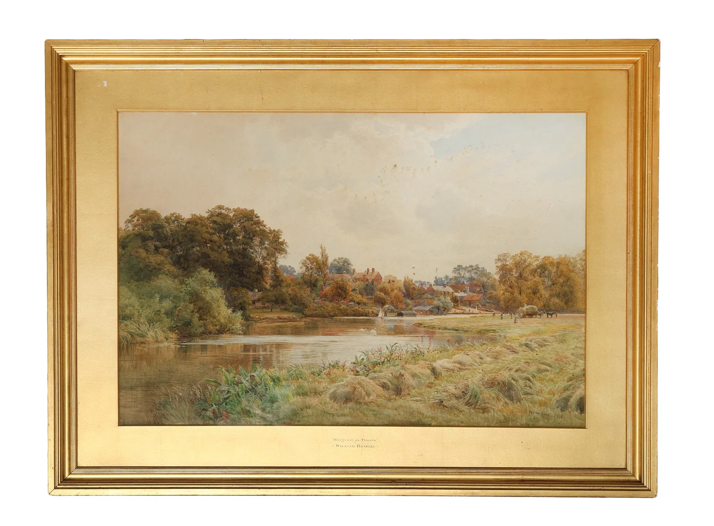 WILLIAM BRADLEY (BRITISH 19TH/20TH CENTURY) "RIVER LANDSCAPE". — Paintings — Bishop & Miller