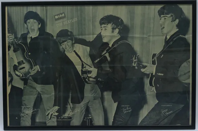 PLANSCH, THE BEATLES. FRÅN BILDJOURNALEN.