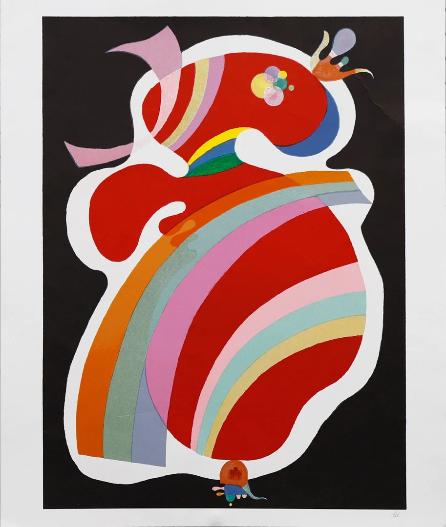 AFTER WASSILY KANDINSKY. "La forme rouge". — Engravings & Prints — Balclis