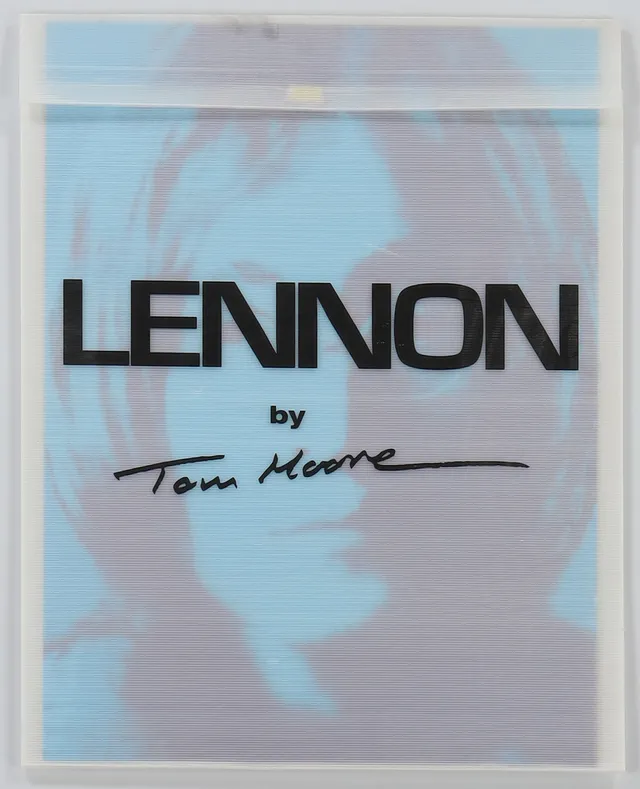 TOM MOORE. "Lennon", 3 st serigrafier i mapp, signerade och numrerade 157/590.