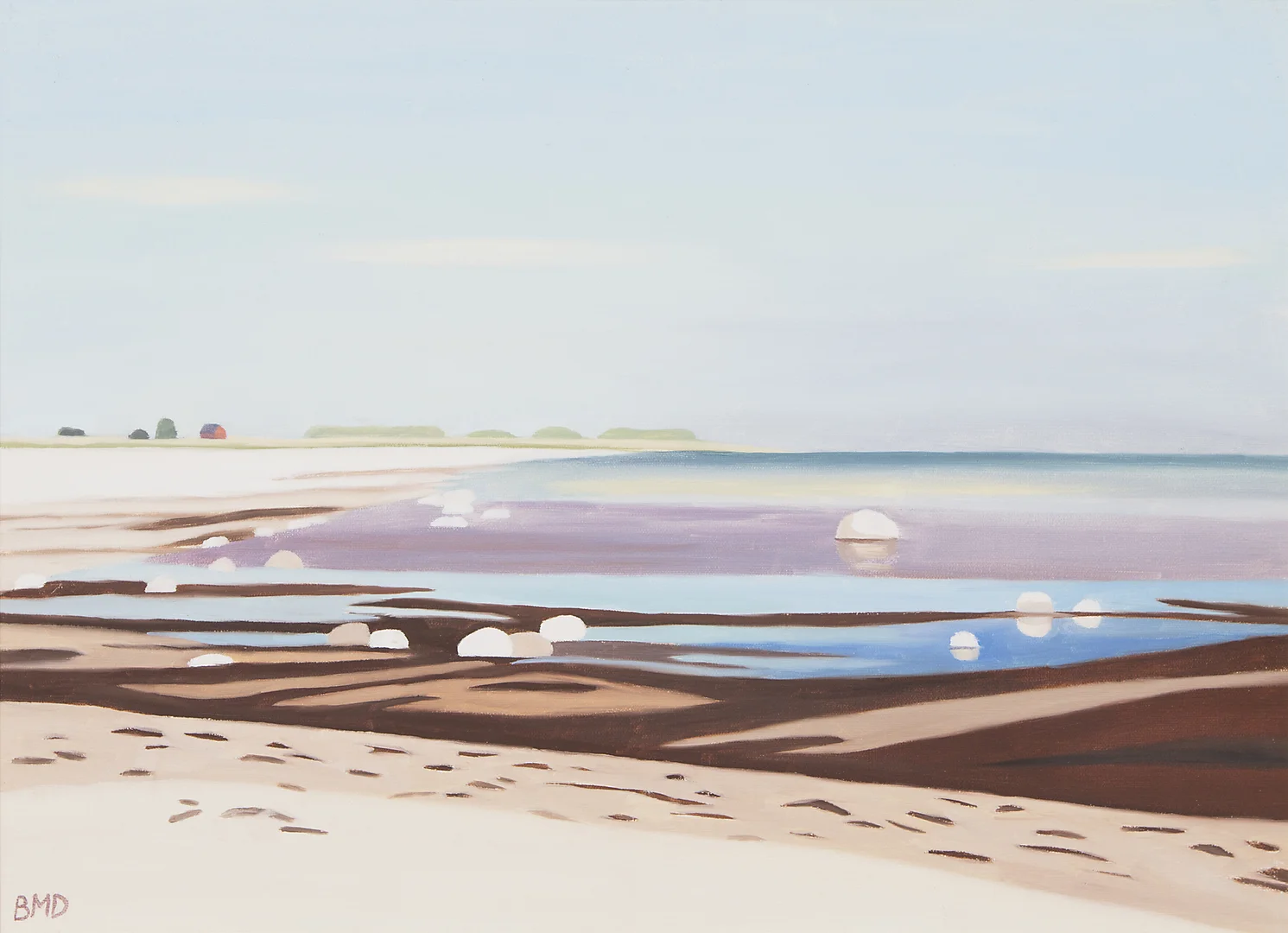 BARBRO DANIELSSON. OLJA på pannå "Sandbyborg Öland" signerad, 1992. — Paintings — Kalmar Auktionsverk