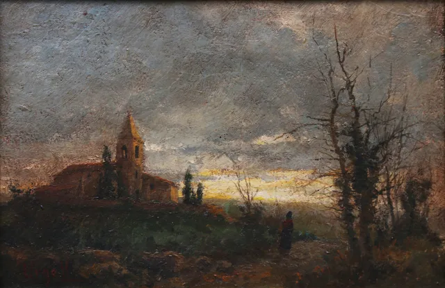 CATALAN SCHOOL, EARLY 20TH CENTURY. Rural view.