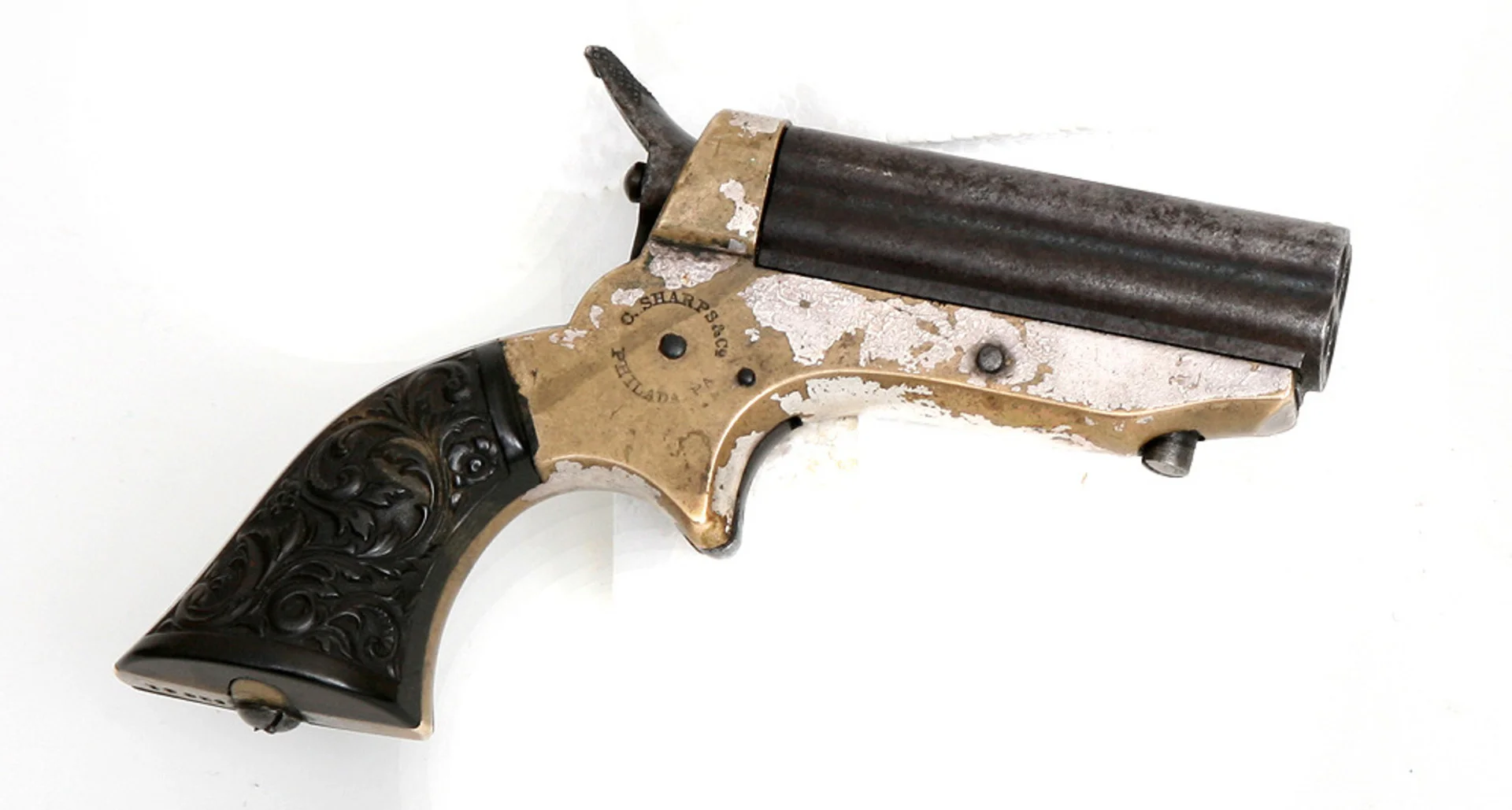 PISTOL, amerikansk, fabrikat C. Sharps, modell 1A, kaliber .22 Rimfire. — Pistols — Mauritz Widforss
