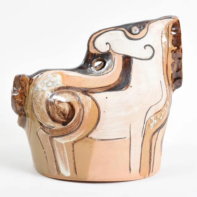 HANNE SALAMON (1935-2015). SKULPTUR, , glaseret keramik.