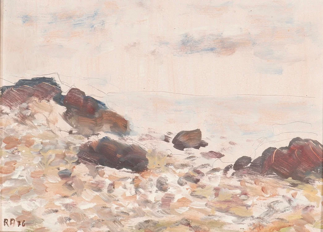 RAGNAR ANDERSSON. Olja på pannå. — Paintings — Halmstads Auktionskammare