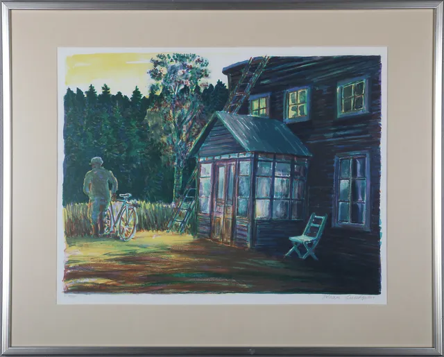 JOHAN LUNDGREN. färglitografi, signerad, numrerad 252/300.