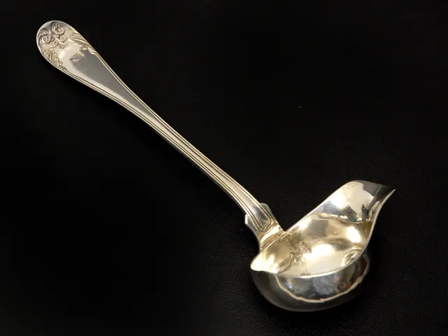 SÅSSLEV, silver, längd ca 17,5 cm, Sverige 1845.