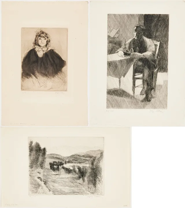 JACQUES VILLON. La petite écolière (ou Fleur de pavé); L'Usine; L'Aventure.