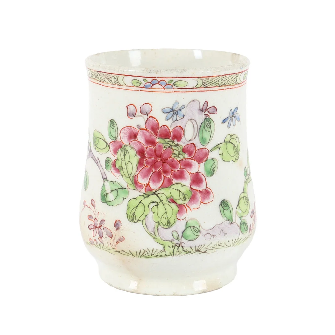 A RARE AND EARLY BOW POLYCHROME MUG, CIRCA 1752. — European — Bishop & Miller