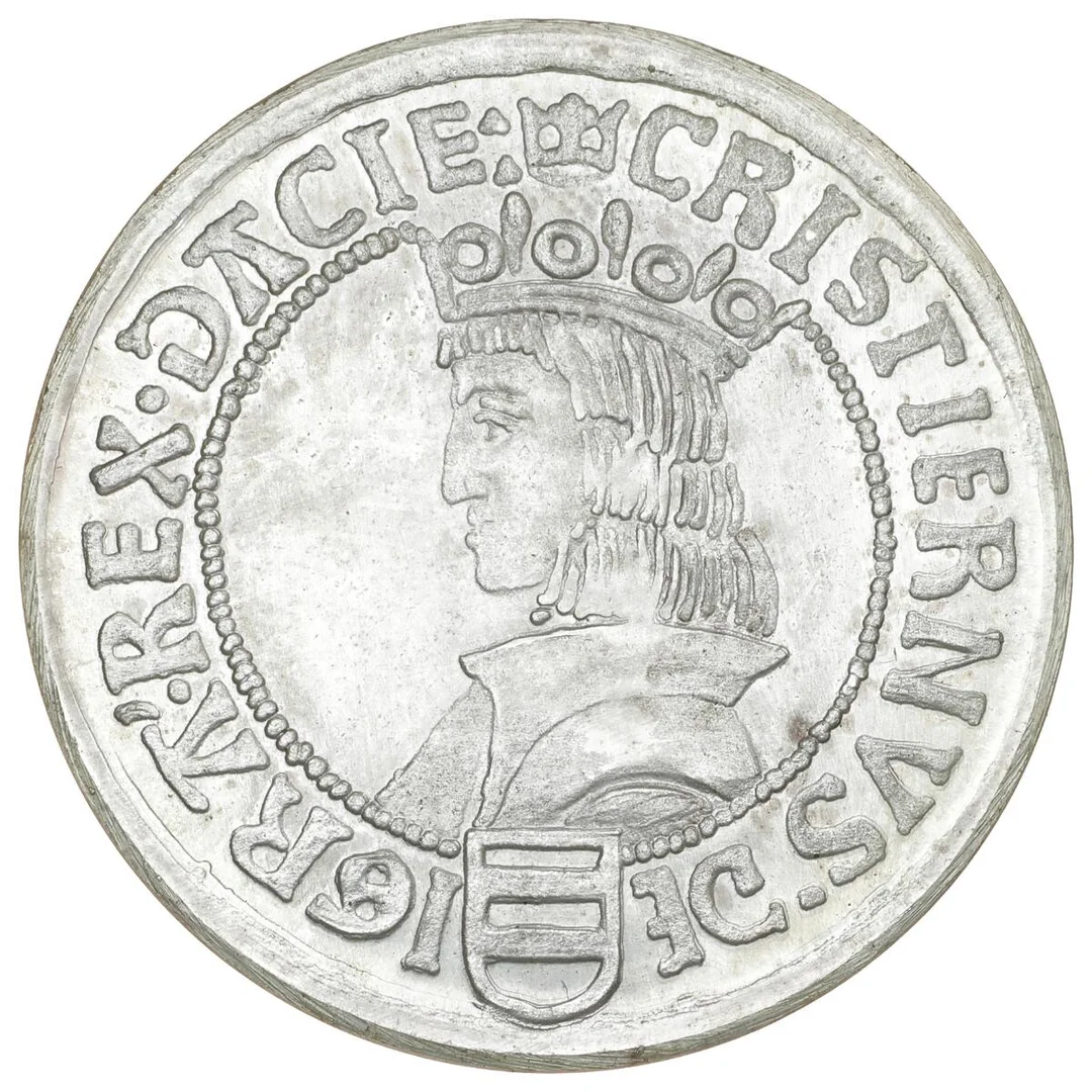 Christian II, 1513–1523, 1 skilling 1515, Kopi (Sømod), Sieg 6, Galster 40 — Coins, Medals & Banknotes/Historical medals/Christian II, 1513–1523 — Bruun Rasmussen