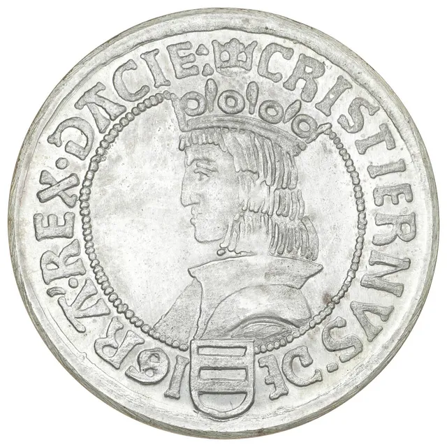 Christian II, 1513–1523, 1 skilling 1515, Kopi (Sømod), Sieg 6, Galster 40