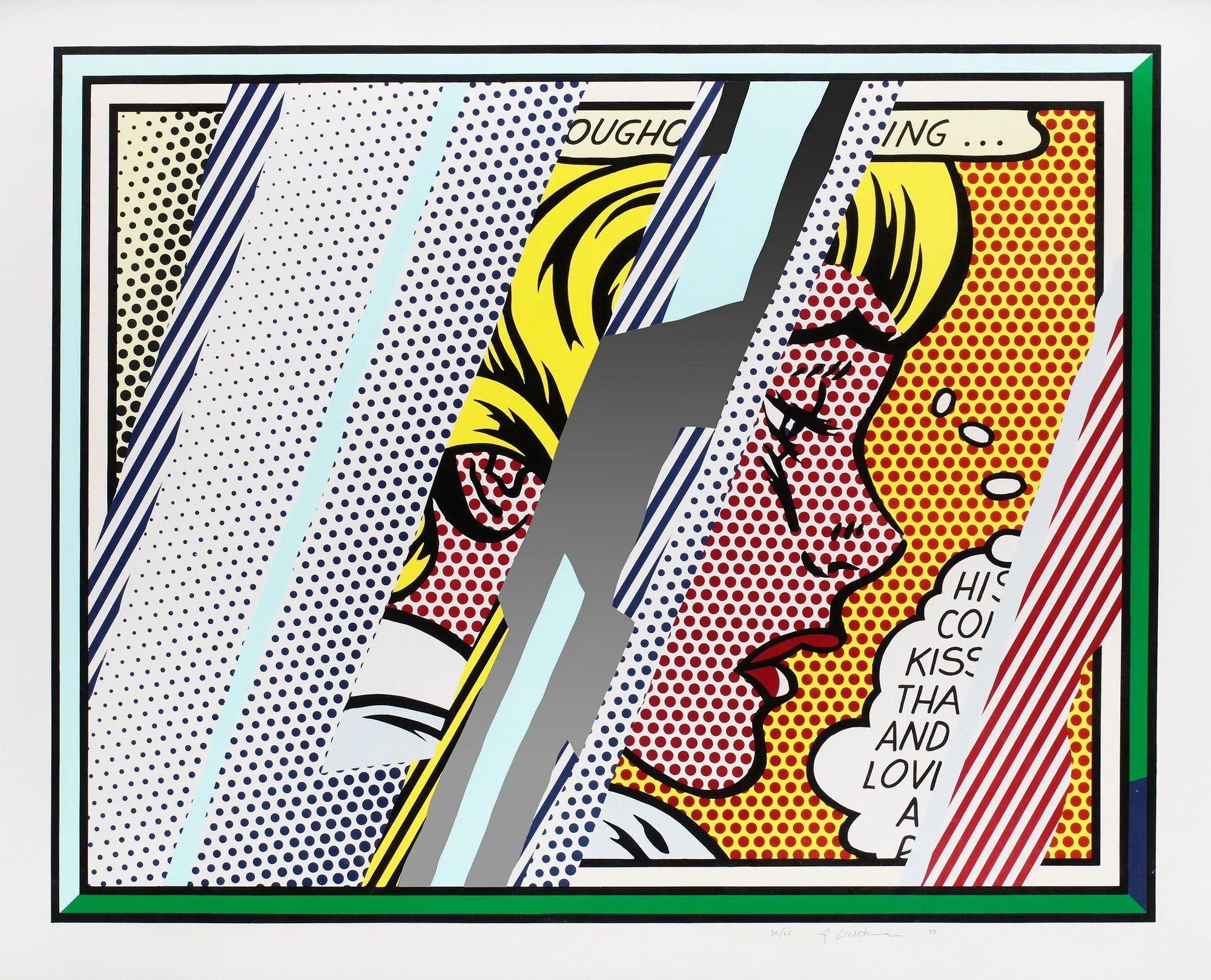 Roy Lichtenstein, "Reflections on Girl", ur: "Reflections series". — Bukowskis