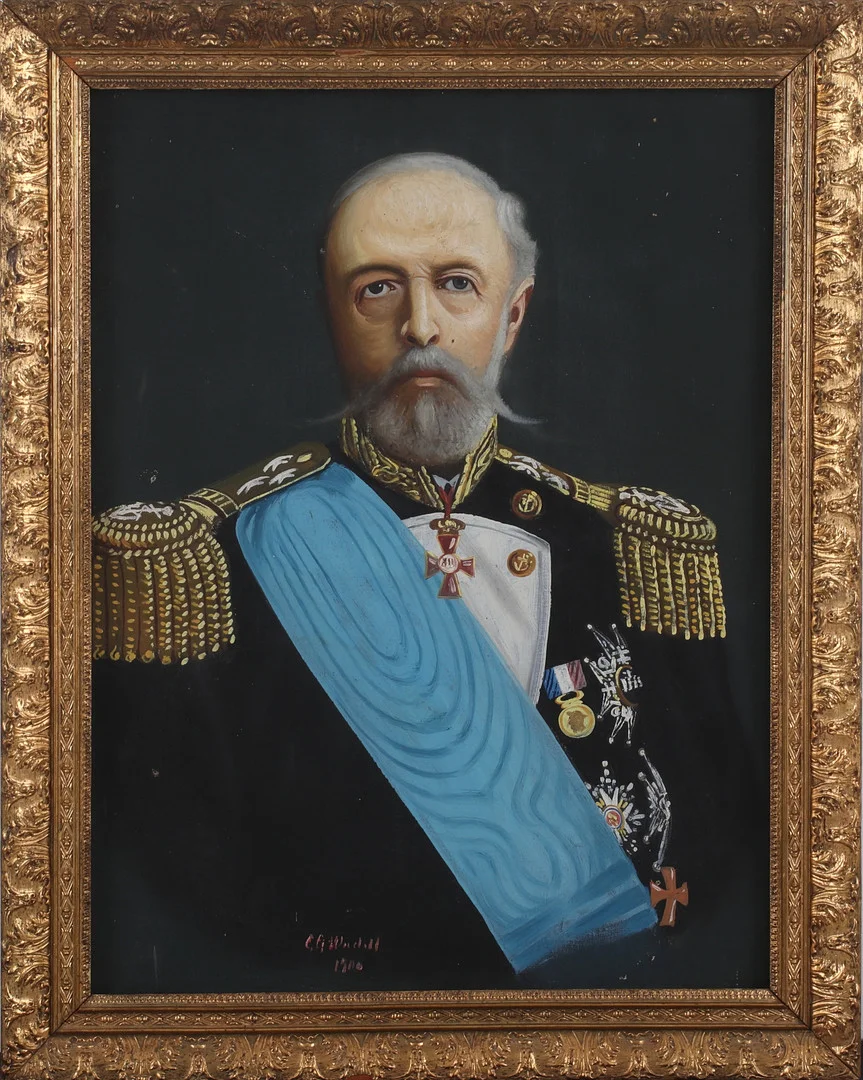 CARL GABRIEL WADELL. Oscar II, olja på duk, signerad och daterad. — Paintings — Stadsauktion Sundsvall