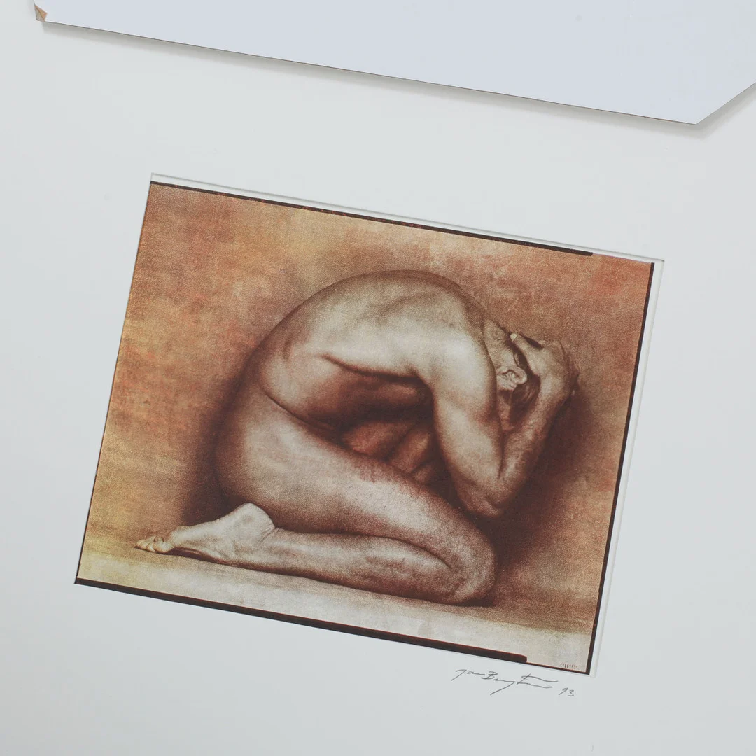 JAN BENGTSSON. Modellstudier. Print, 4 st, signerade och daterade -93 på passepartout. — Engravings & Prints — Göteborgs Auktionsverk