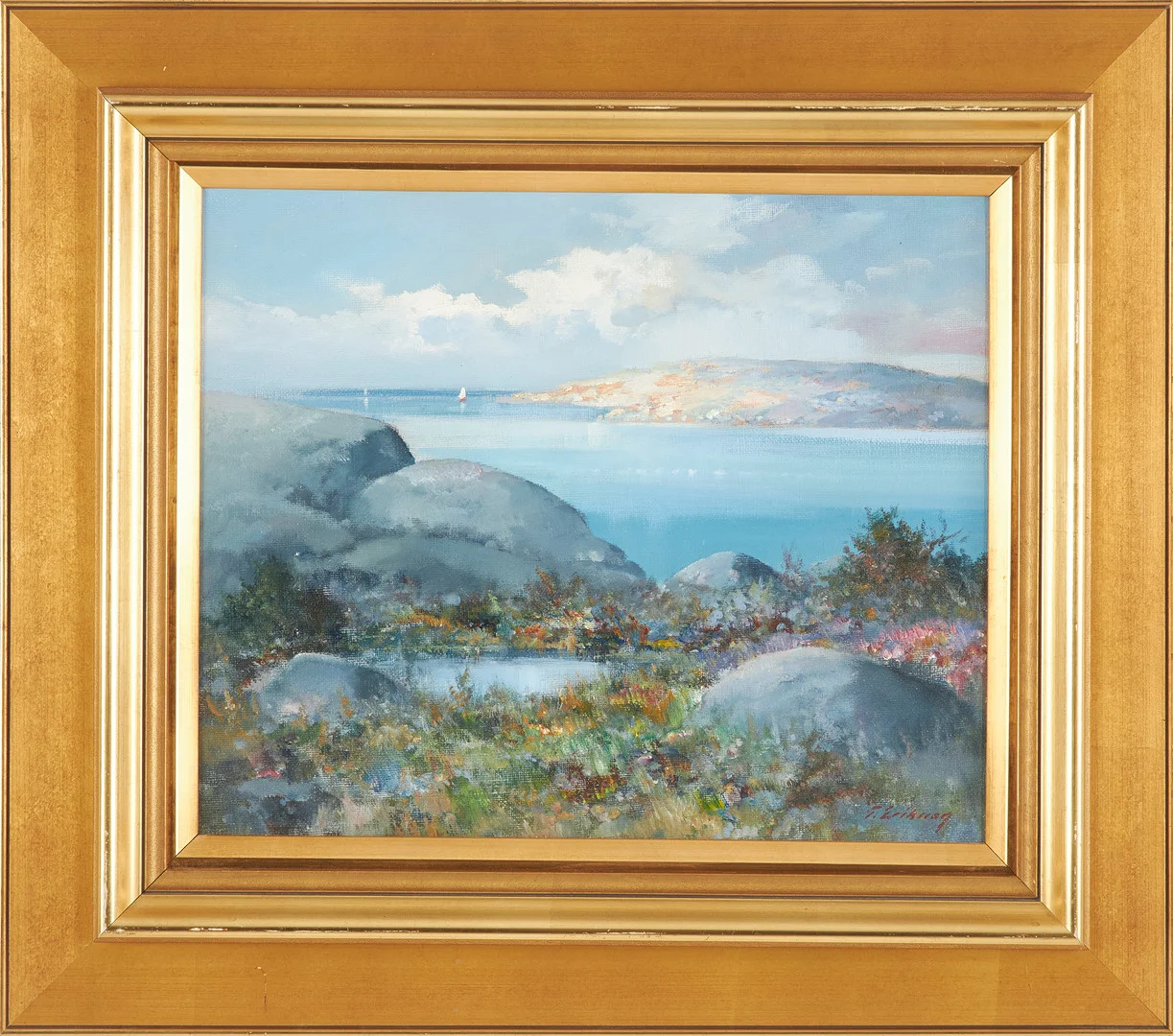 TAGE ERIKSSON. Västkustmotiv, olja på duk, signerad. — Paintings — Stockholms Auktionsverk Sickla