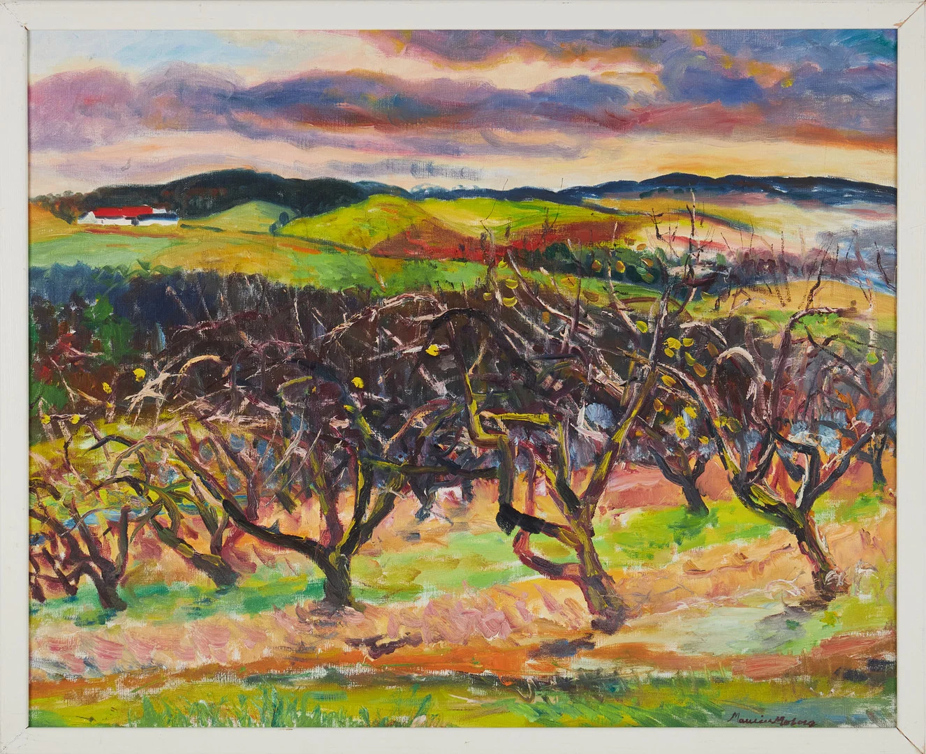MAURICE MOBERG (1923-2014). landskapsmotiv, olja på duk, signerad. — Paintings — Stockholms Auktionsverk Magasin 5