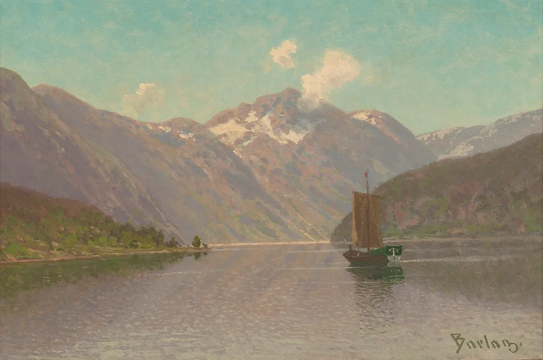 Barlag, Philip — En fredelig seilas — Kunst/Maleri — Blomqvist