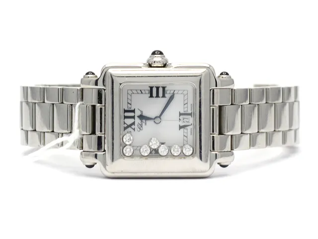 Chopard Damur Happy sport ref:27/8349-23 snr:707376 8325 stål quartz datum med extra länkar i box
