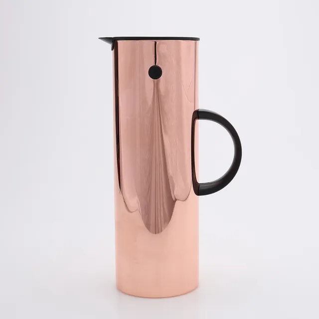 ERIK MAGNUSSEN. TERMOSKANNA, "EM77", KOPPARUTFÖRANDE, STELTON.