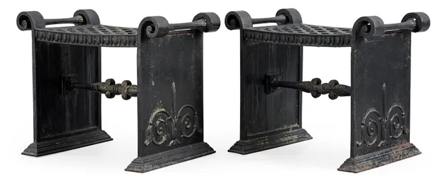 FOLKE BENSOW, "Taburett Nr 1", ett par, Näfveqvarns Bruk, ca 1925.