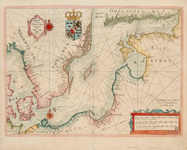 Blaeu, Willem Janszoon — "Oost-Zee" først utgitt 1623
