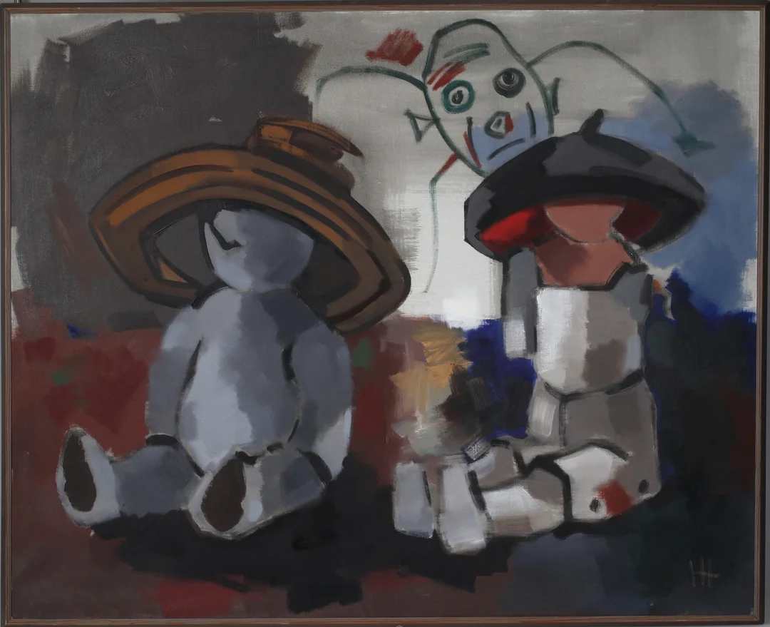 IVAR HJERTQVIST. Stilleben, olja på duk, monogramsignerad. — Paintings — Stadsauktion Sundsvall