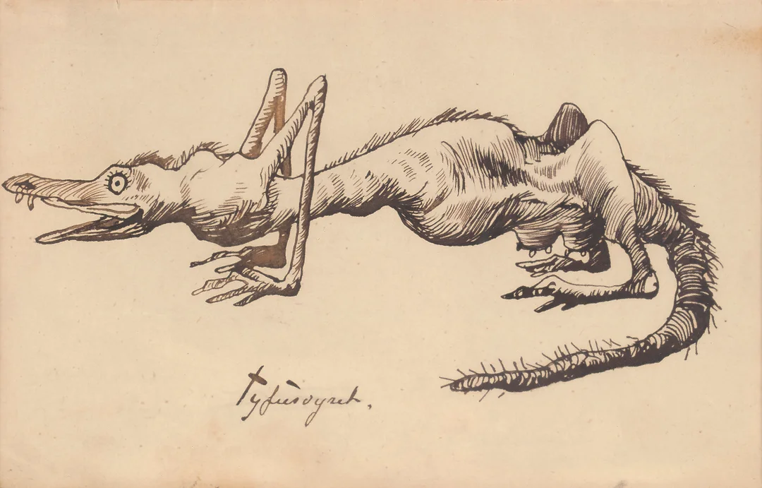 Kittelsen, Theodor — "Tyfusdyret" — Kunst/Øvrig billedkunst — Blomqvist