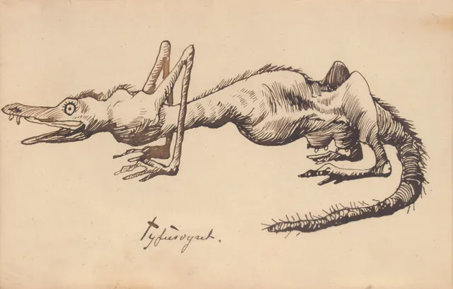 Kittelsen, Theodor — "Tyfusdyret"