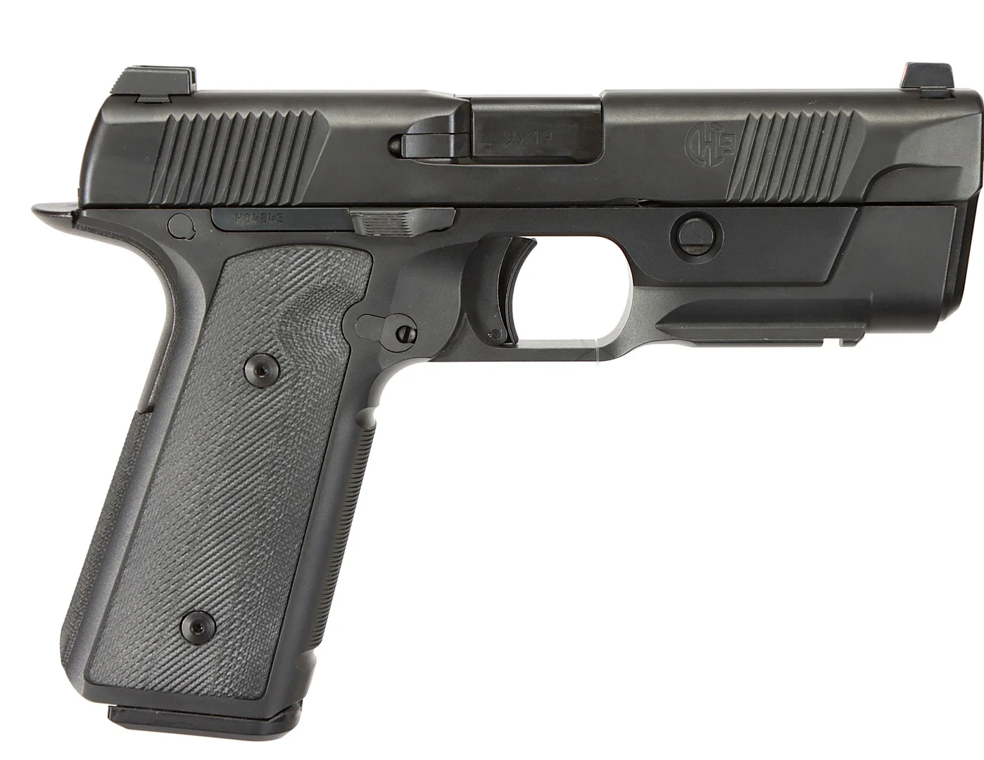 PISTOL, fabrikat Hudson, modell H9, kaliber 9x19, tillv.nr H04843, se-nr SE3245695. — Pistols — Walter Borg