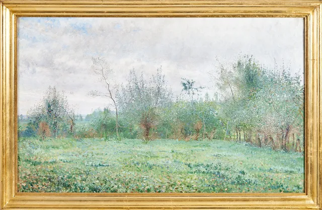 CARL JOHANSSON (1863-1944). Träd i grönska, olja på duk.