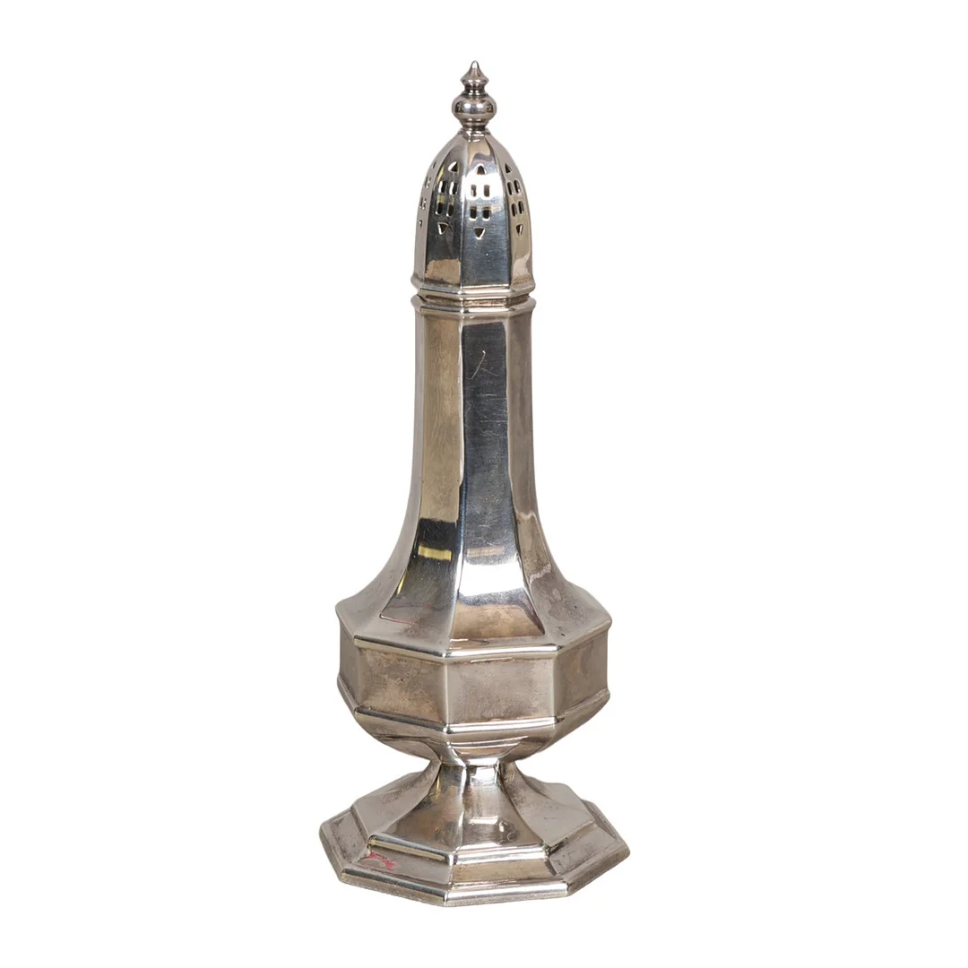 AN ELIZABETH II SILVER SUGAR CASTOR. — Silver — Bishop & Miller