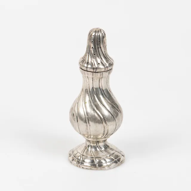 SOCKERRUSKA, silver, svenska importstämplar, rokokostil, tidigt 1900-tal, silver.