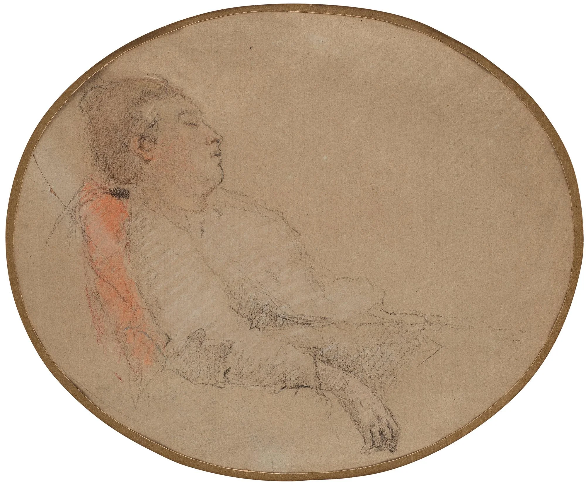 Paul Gauguin, Femme endormie, föreställande Mme Mette Sophie Gauguin. — Bukowskis