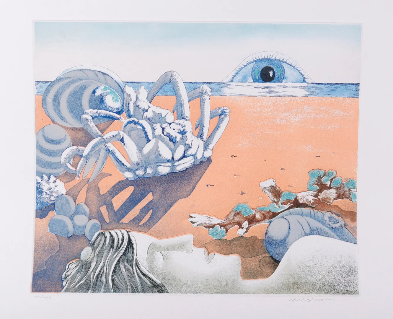AXEL OLSON. Etsning. — Engravings & Prints — Halmstads Auktionskammare