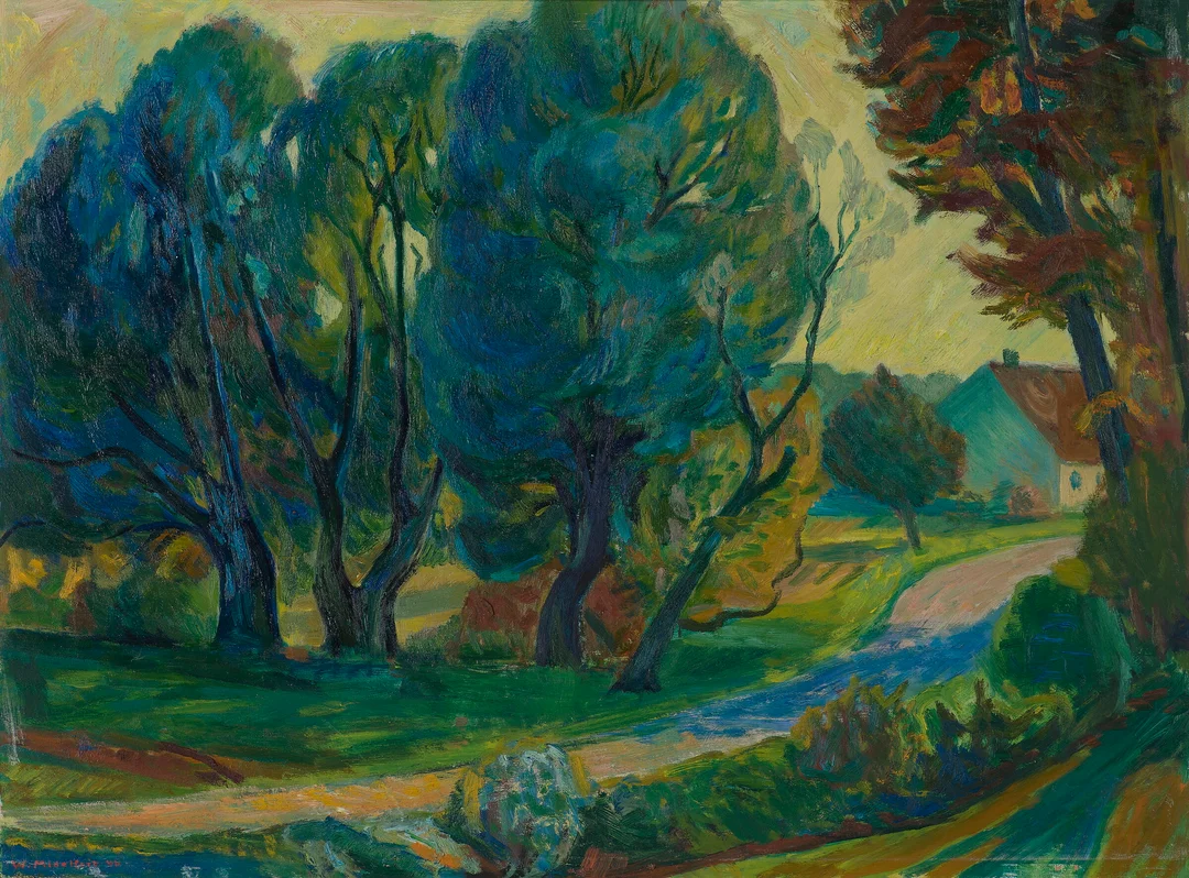 Midelfart, Willi — Landskap, 1946 — Kunst/Maleri — Blomqvist