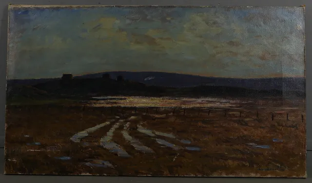 ERNST SMITH. Landskapsmotiv, olja på duk, signerad.