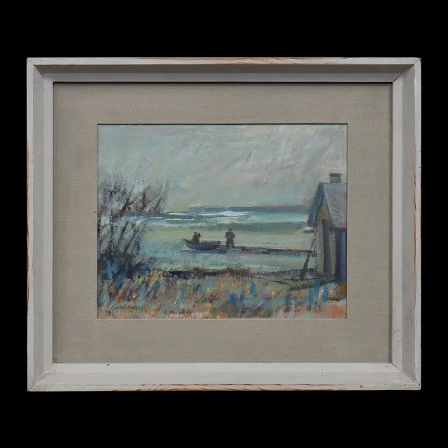 CURT VIBERG (1908-1969) OLJA PÅ PANNÅ, SIGNERAD.
