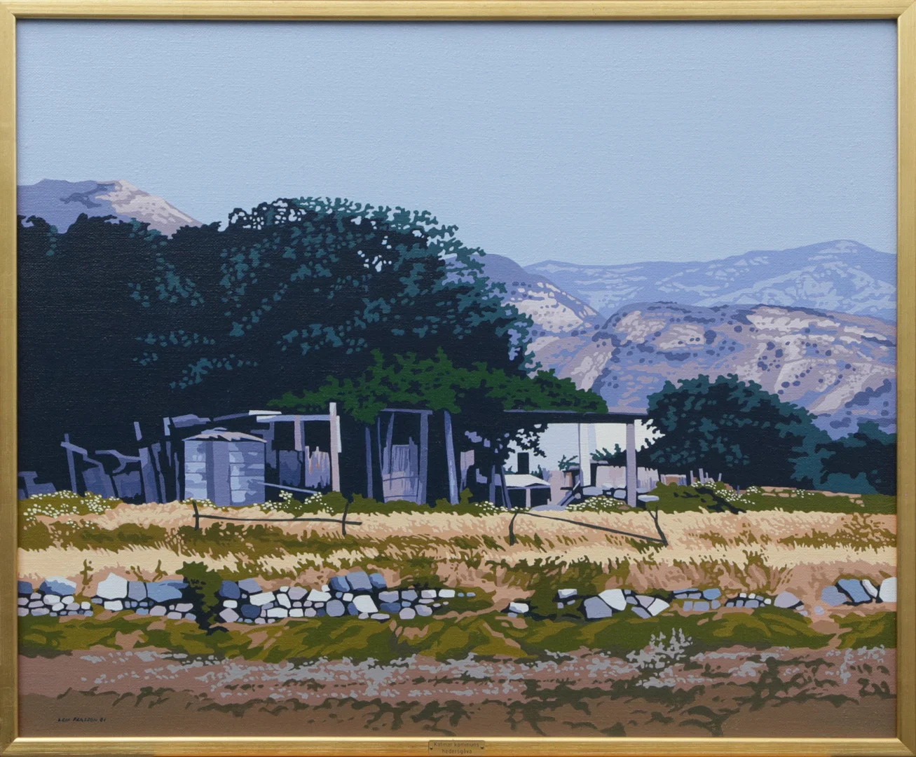 LEIF PERSSON. OLJA, på duk, signerad, 1981. — Paintings — Kalmar Auktionsverk